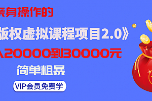 黄岛主:无版权虚拟课程项目,月入2-3w
