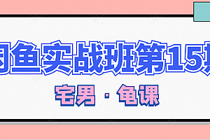 宅男龟课:闲鱼无货源电商课程第15期,一个月收益几万不等