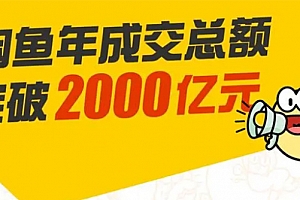 宅男龟课:闲鱼无货源电商课程第19期:操作好一天出几单,赚个几百块钱