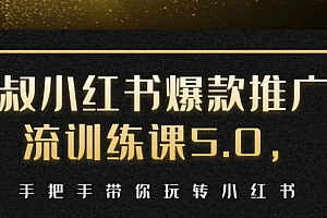 狼叔赚客会:小红书爆款推广引流训练课5.0,手把手带你玩转小红书