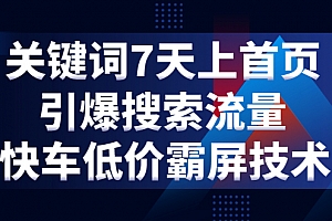 京斗云 京东关键词7天上首页,引爆搜索流量