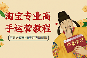 暴疯团队VIP全套赚钱项目课程(淘宝开店之大运营)