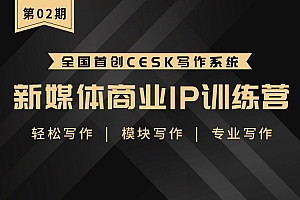 第2期新媒体商业IP训练营课程视频