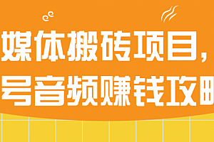 自媒体搬砖项目,头条号音频赚钱攻略!