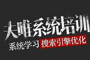 夫唯SEO系统教程24节培训视频