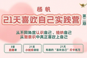 李欣频 杨帆21天喜欢自己实践营