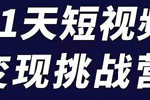 101名师工厂商学院·21天短视频变现挑战营