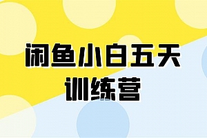 卓让闲鱼小白五天训练营,每天一小时,轻松赚钱快人一步