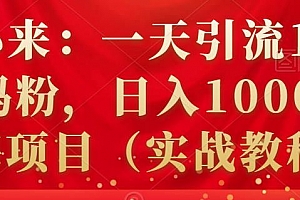 祖小来:一天引流100+宝妈粉,日入1000+的蓝海项目