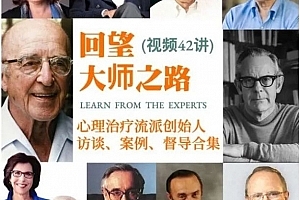 回望大师之路:心理治疗流派创始人访谈、案例、督导合集
