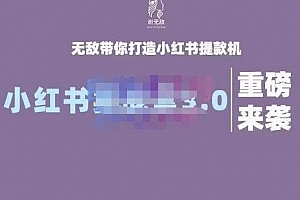 谢无敌小红书实战营3.0,无敌带你打造小红书提款机