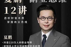 夏鹏·副业思维12讲