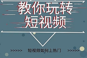 2022年新版短视频如何上热门实操运营思路,涨粉10W+背后经验(17节视频课)