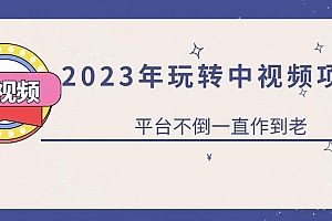 2023一心0基础玩转中视频项目:平台不倒,一直做到老【揭秘】