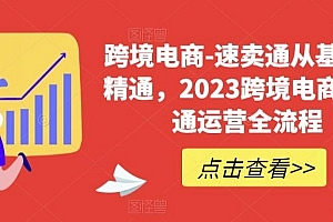 跨境电商-速卖通从基础到精通,2023跨境电商速卖通运营全流程