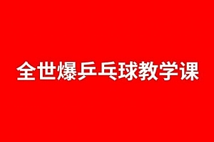 全世爆乒乓专业乒乓球教学课_全世爆乒乓34课时