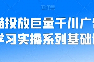 老猫投放巨量千川广告投放学习实操系列基础逻辑
