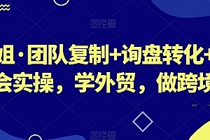 琼姐·团队复制+询盘转化+展会实操,学外贸,做跨境