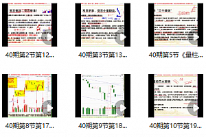 量学云讲堂 张宁基训第40期视频课程正课收评系统课