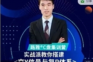 【股指期货】路雅交易学院M2交易系统初级模型交易员孵化-【线上训练营】