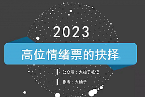 大柚子笔记柚子炒股系统课程