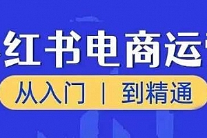 小红书电商运营课,从入门到精通,带你抓住又一个赚钱风口