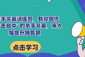 李炳池AI杀手文案训练营,教你创作出“一击必中”的杀手文案,来大幅提升销售额