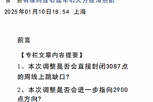 股海慈航付费文250110-石建军:3494点波段调整的空间和时间
