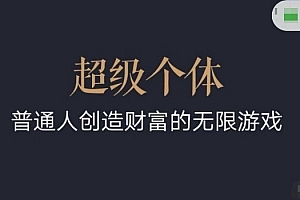 超级个体2024-2025翻盘指南,普通人创造财富的无限游戏