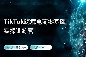 黑马TikTok跨境电商实操训练营,tiktok跨境电商教程