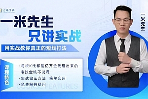 【期货课程】一米资讯金融学院:一米先生只讲实战,用实战教你真正的短线打法