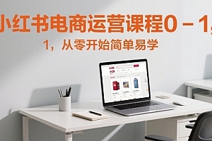 小红书电商运营课程0-1,从零开始简单易学