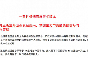 【主升龙头真经】一致性情绪温度 1PDF