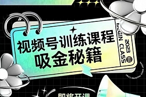 大阳-如何做好视频号,视频号训练课程,吸金秘籍