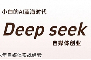 冰冰老师·普通人利用Deepseek自媒体创业,零基础友好,小白的AI蓝海时代
