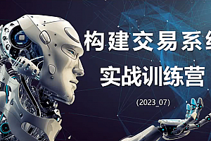 【期货课程】蓝天说财经辜枫老师构建交易系统实战训练营2023年7月