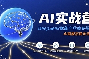 AI实战营:DeepSeek赋能产业商业招商,AI赋能招商全流程