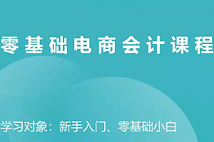 电商财务零基础入门,基础认知+基础实操+进阶突破,轻松掌握