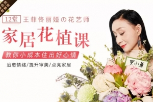 12堂家居花艺绿植课，教你小成本住出好心情