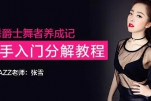 张雪优秀爵士舞者养成记,新手入门分解教程