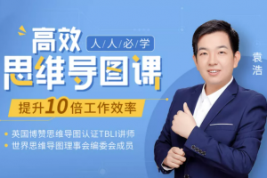 人人必学高效思维导图课，提升10倍工作学习效率30堂实战课