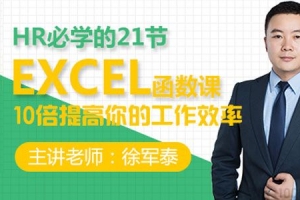 徐军泰《21节Excel函数课，5分钟搞定一天工作量》