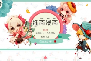 Q版插画漫画教程 sai+ps视频教程