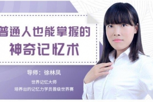 徐林凤世界记忆大师《普通人也能掌握的神奇记忆》