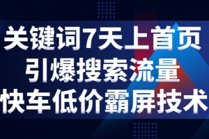 京斗云 京东关键词7天上首页，引爆搜索流量
