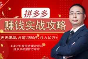 拼多多爆款实战攻略：教你做爆款