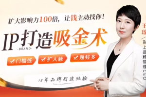 王瑶IP打造吸金术：让钱主动找你