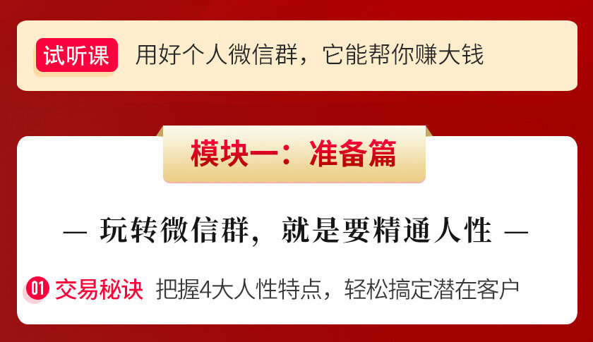 柳婉琴《微信群赚钱课》从月薪2000到月入过万