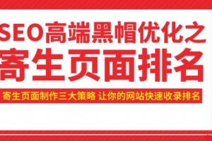 SEO高端黑帽优化之寄生页面排名