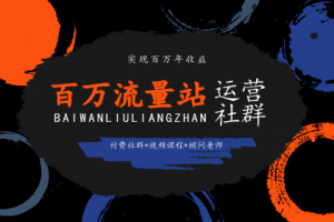 张新星SEO百万流量站运营社群培训课程